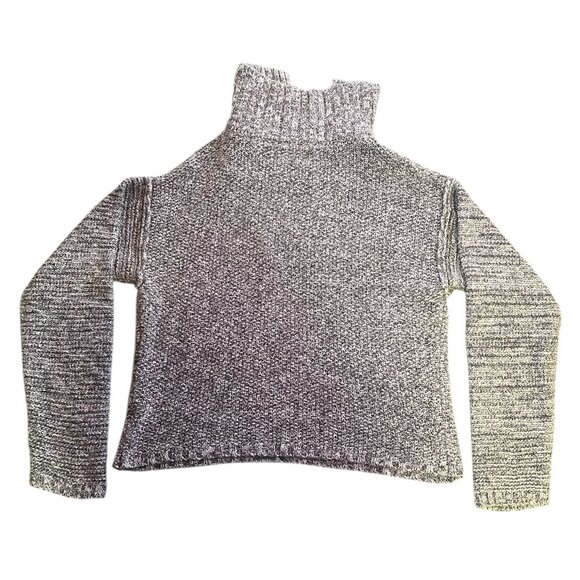 Universal Thread Women's Size S Knit Sweater Quarter Zip Mock Neck Gray Winter - Picture 2 of 3